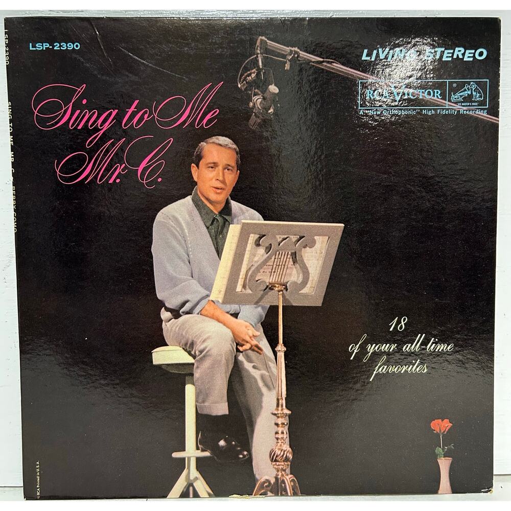Perry Como Sing To Me Mr. C 1961 Vinyl LP RCA Victor Records